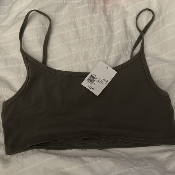 Crop Scoop Cami, L, Dark Olive Green - Picture 5 of 5